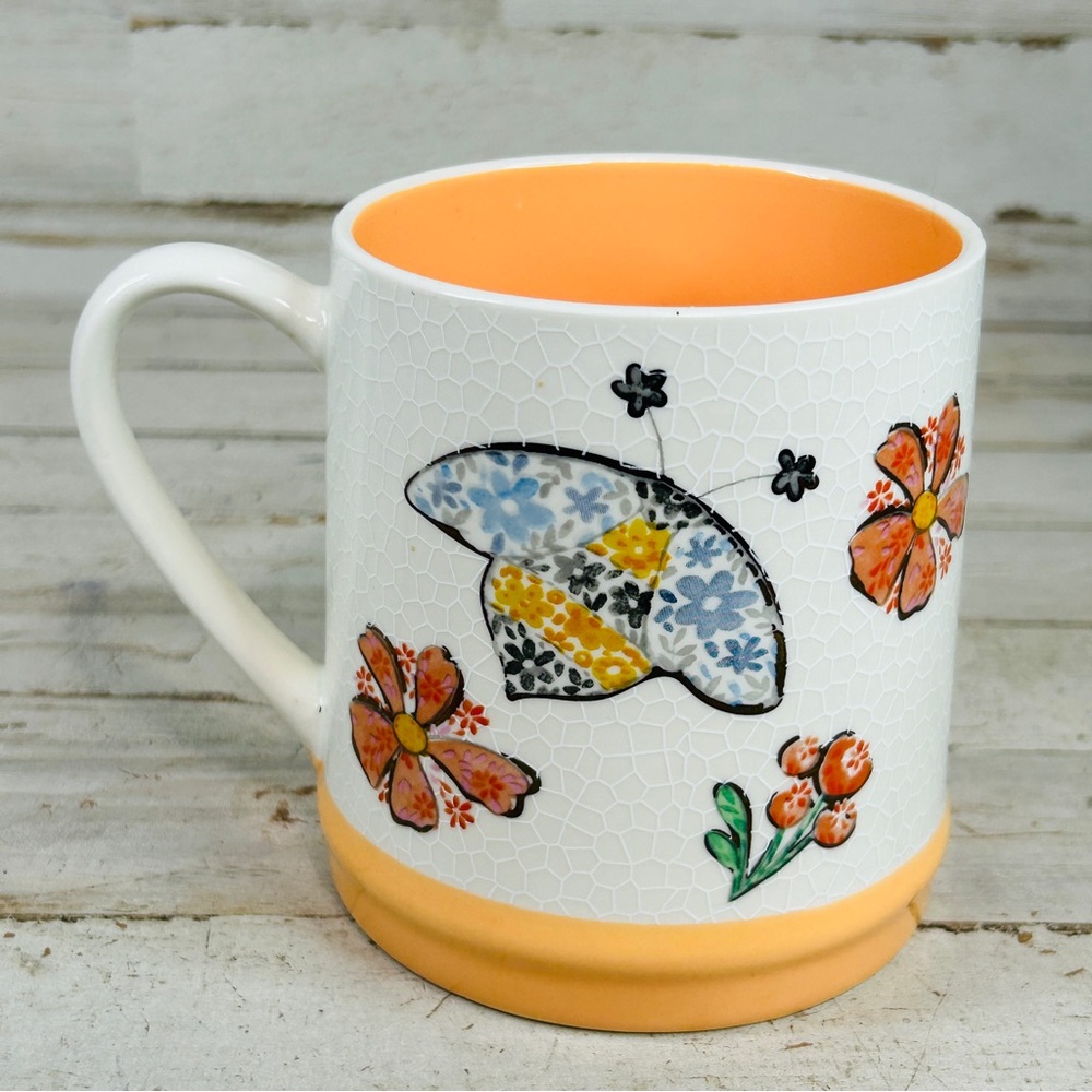 Flowers and Butterflies Coffee Cup Mug 22 oz by Seeds & Sunshine